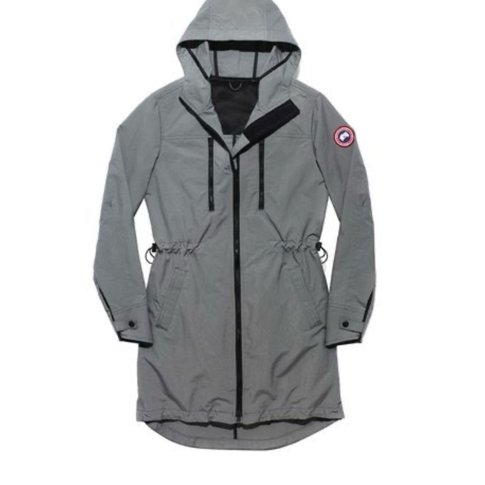 *SOLD** Canada Goose Brossard Gray Hooded Parka Coat